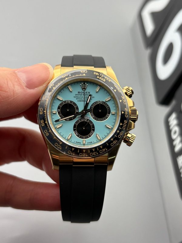 VSファクトリー製 ロレックス コスモグラフ デイトナ「ティファニー」ターコイズ文字盤 (126518LN) 1:1スーパークローン - 丹東4131ムーブメント搭載
