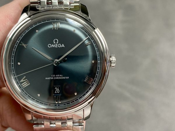 VSファクトリー製 オメガ デ・ヴィル プレステージ 40mm パイングリーン文字盤 ステンレススチール ブレスレット (434.10.40.20.10.001) 1:1スーパークローン - 丹東8800ムーブメント搭載