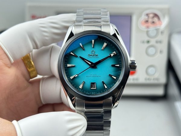 VSファクトリー製 オメガ シーマスター アクアテラ 150M 41mm グラデーション ターコイズ文字盤 (220.10.41.21.03.006) 1:1スーパークローン - 丹東8900ムーブメント搭載