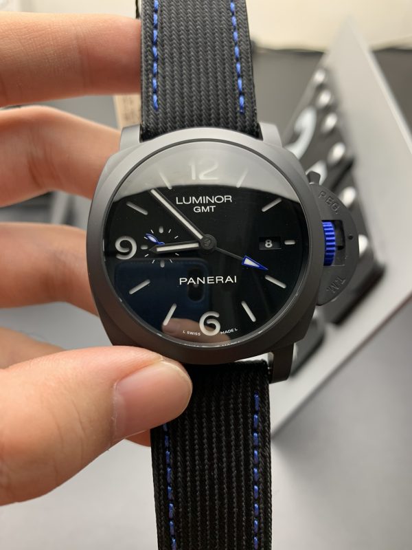 VSファクトリー製 パネライ ルミノール GMT セラミカ「ブヘラ ブルー」PAM01176 1:1スーパークローン - 丹東P.9010 GMTムーブメント搭載