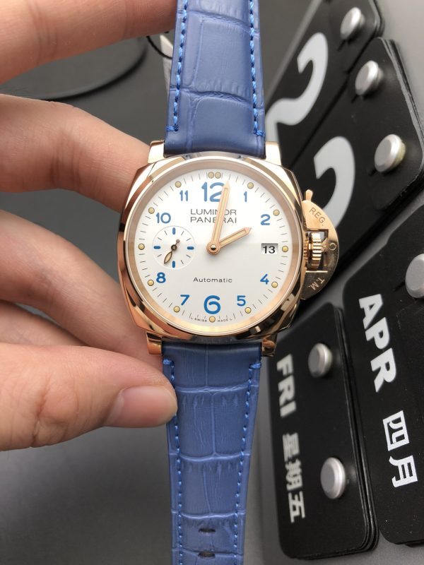 VSファクトリー製 パネライ ルミノール ドゥエ 42mm ローズゴールド ホワイト文字盤 PAM01042 1:1スーパークローン - 丹東P.900ムーブメント搭載