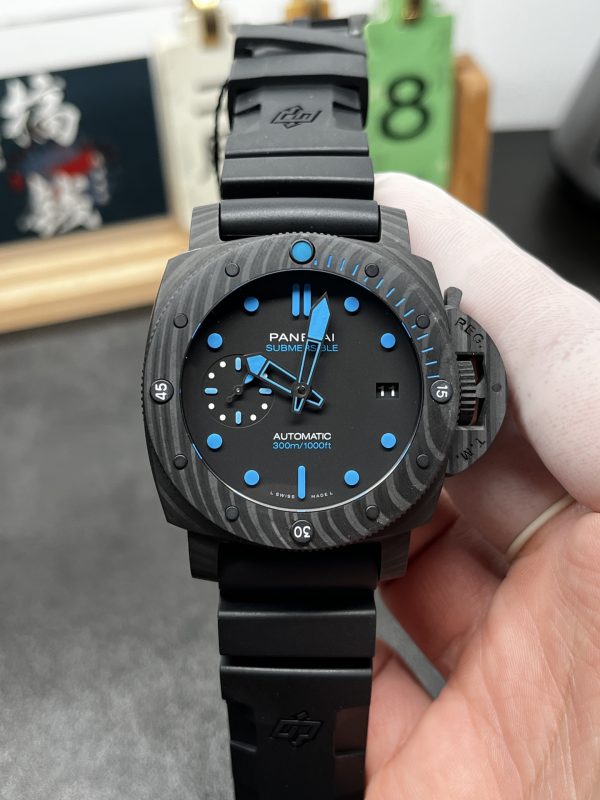 VSファクトリー製 パネライ サブマーシブル カーボテック 47mm PAM01616 1:1スーパークローン - 丹東P.9010ムーブメント搭載