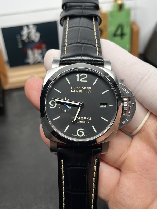 VSファクトリー製 パネライ ルミノール マリーナ 44mm ブラック文字盤 PAM01312 (PAM 1312) 1:1スーパークローン - 丹東P.9010ムーブメント搭載