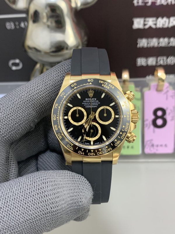 VSファクトリー製 ロレックス デイトナ 116518LN 18Kイエローゴールド 加重バージョン 1:1スーパークローン - 丹東4130ムーブメント搭載