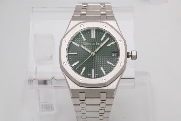 VSファクトリー製 オーデマ ピゲ ロイヤルオーク 41mm 15510ST グリーン文字盤 1:1スーパークローン - 丹東4302ムーブメント搭載