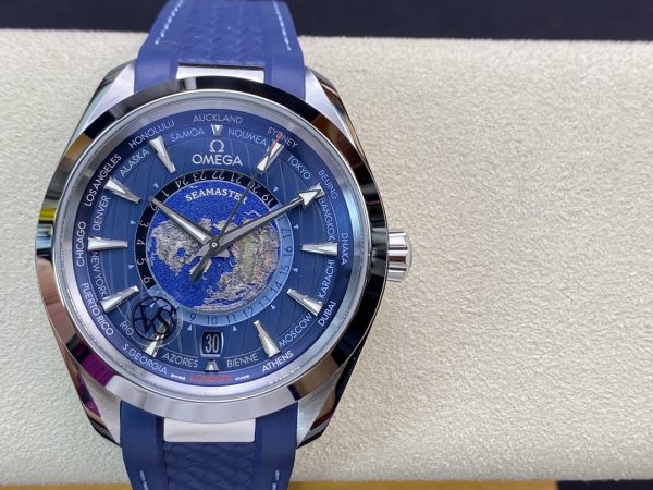 VSファクトリー製 オメガ シーマスター ダイバー 300M 42mm ブルーウェーブ文字盤 ブルーセラミックベゼル ステンレススチールブレスレット (210.30.42.20.03.001) 1:1スーパークローン - DD8800ムーブメント搭載