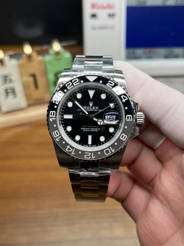VSファクトリー製 ロレックス GMTマスターII「ブルース・ウェイン」オイスターブレス m126710grnr-0004 1:1スーパークローン 丹東3285ムーブメント搭載