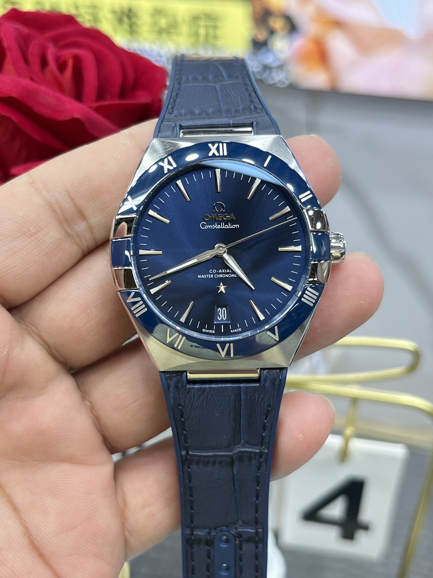 VSファクトリー製 オメガ コンステレーション 41mm ブルー文字盤