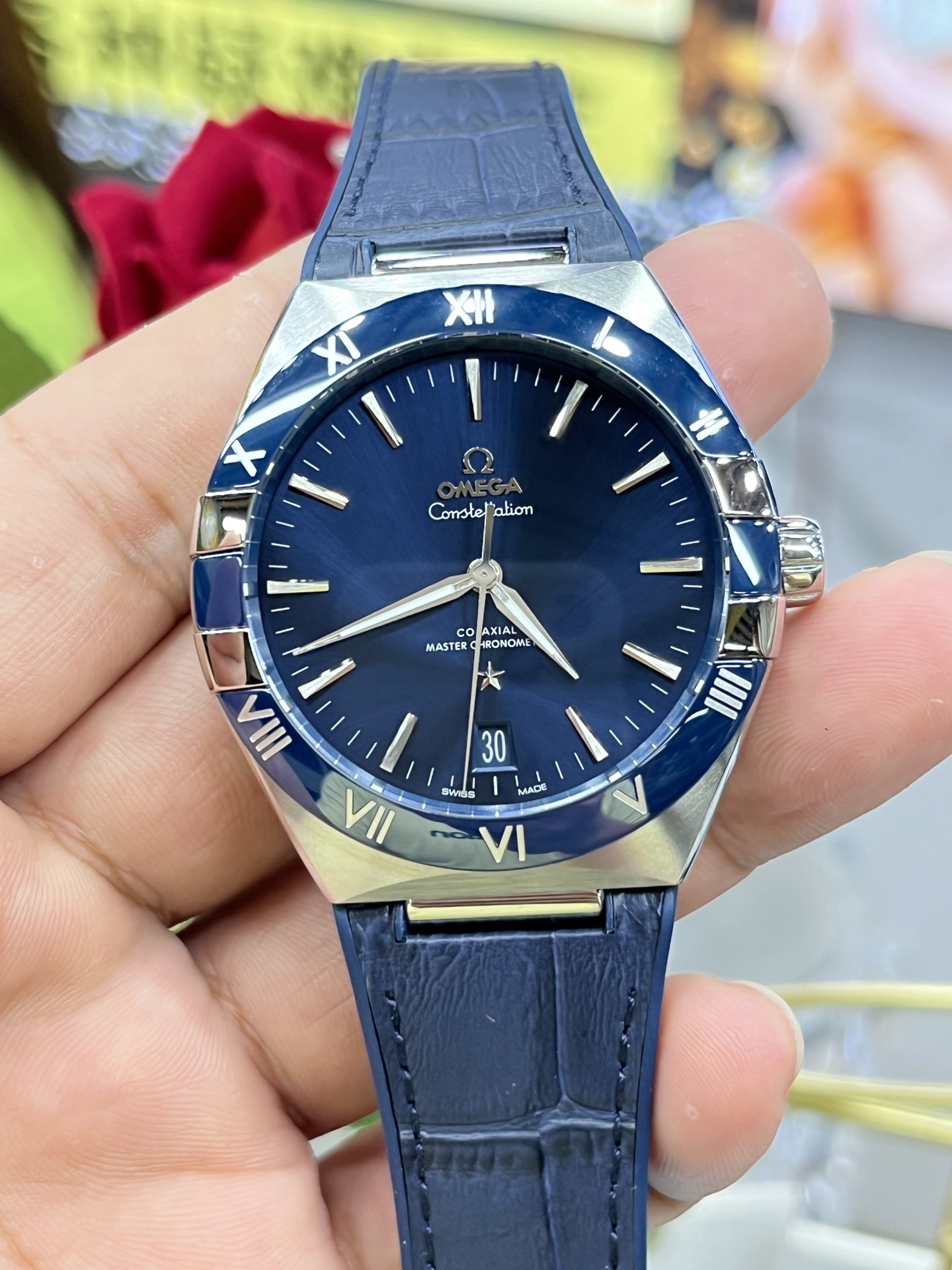 VSファクトリー製 オメガ コンステレーション 41mm ブルー文字盤