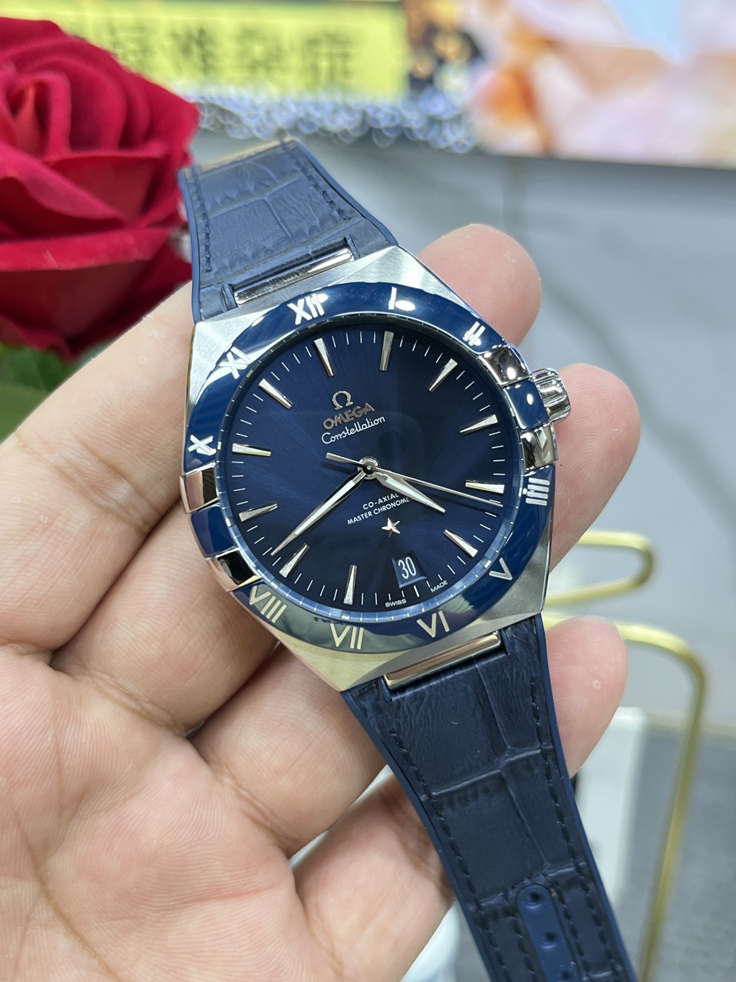 オメガ・クライス・ドラグーン 8コスト 6000パワー VSファクトリー製 オメガ コンステレーション 41mm ブルー文字盤