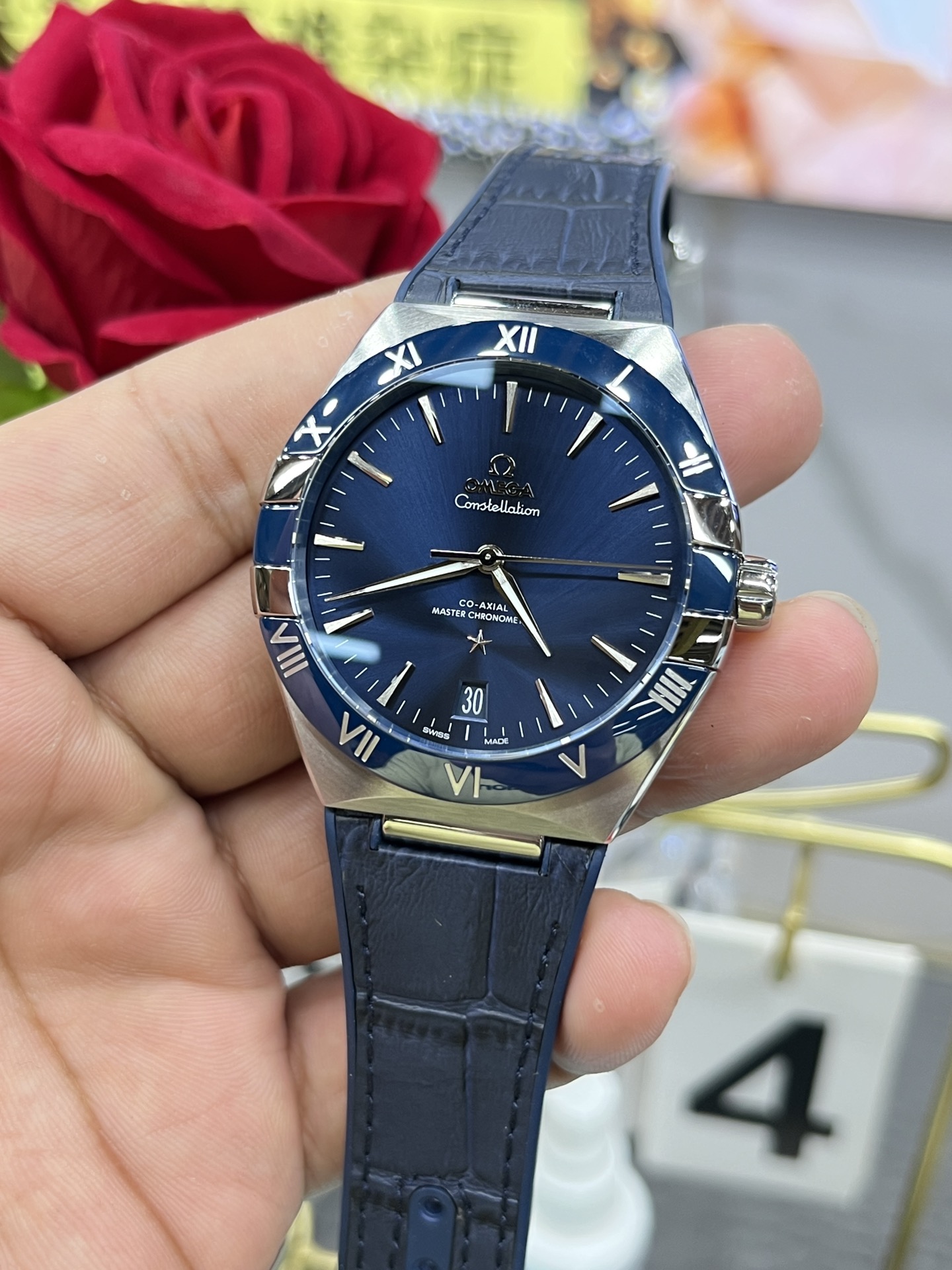 VSファクトリー製 オメガ コンステレーション 41mm ブルー文字盤