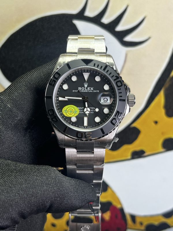 VSファクトリー製 ロレックス ヨットマスター 40mm チタン ブラック文字盤 (226627) 1:1スーパークローン - 丹東3235フリースプラングムーブメント搭載