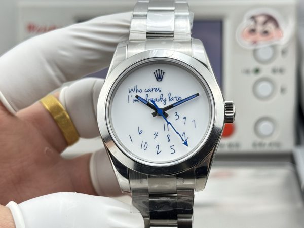 VSファクトリー製 ロレックス ミルガウス 40mm ホワイト “Who cares” (116400) 1:1スーパークローン 丹東3131ムーブメント搭載