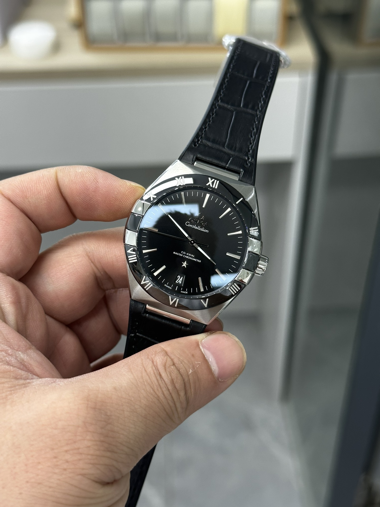 VSファクトリー製 オメガ コンステレーション 41mm ブラック文字盤
