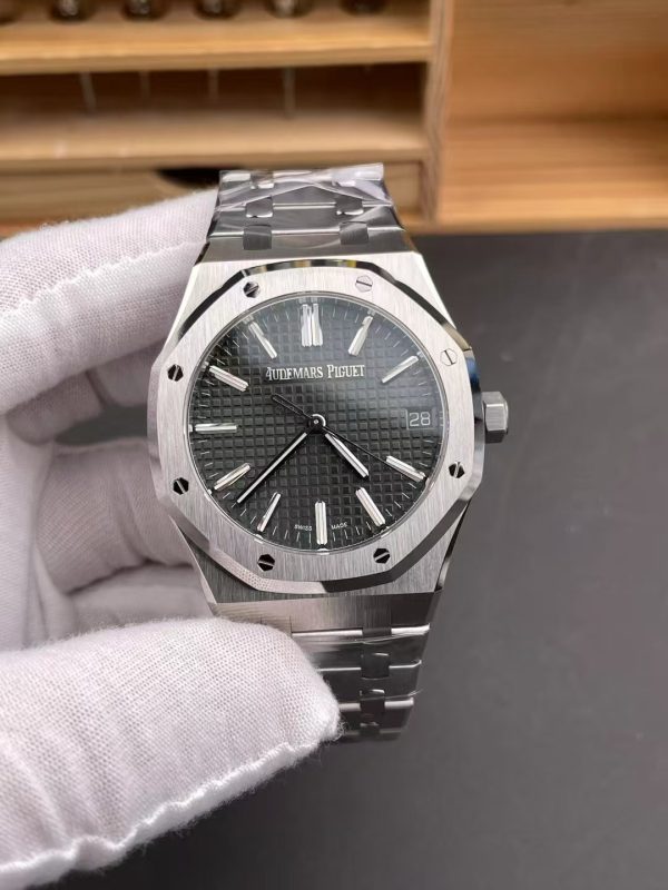 VSファクトリー製 オーデマ ピゲ ロイヤルオーク 41mm 15510ST グレー文字盤 1:1スーパークローン - 丹東4302ムーブメント搭載