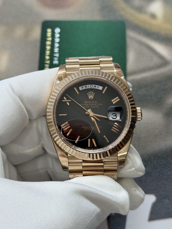 VSファクトリー製 ロレックス デイデイト 40MM ローズゴールド グレーグラデーション文字盤 (228235) V2 1:1スーパークローン - 丹東3255ムーブメント搭載