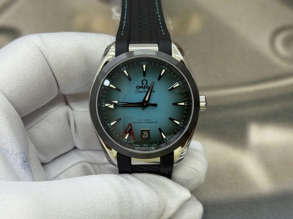 VSファクトリー製 オメガ シーマスター アクアテラ 150M 38mm （220.32.38.20.03.001）ターコイズ ラバーストラップ仕様 1:1スーパークローン 丹東8800一体型ムーブメント搭載